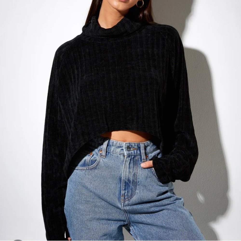 Motel Rocks Evie cropped sweater